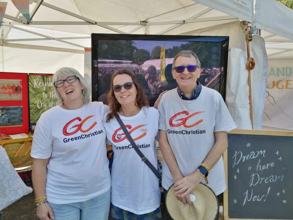 Some of the Green Christian team at Greenbelt